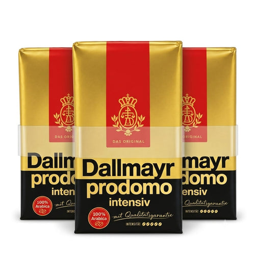 3x 500g Dallmayr Prodomo Intensiv Gemahlen 100% Arabica Kaffee Filterkaffee