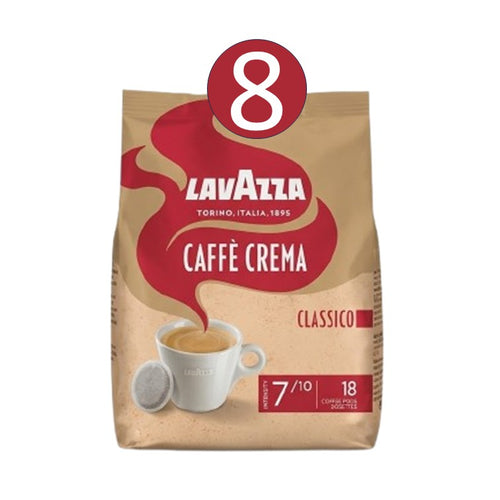 Lavazza Classico Kaffeepads 144 Stück (8 x 18 Pads) 100% Arabica