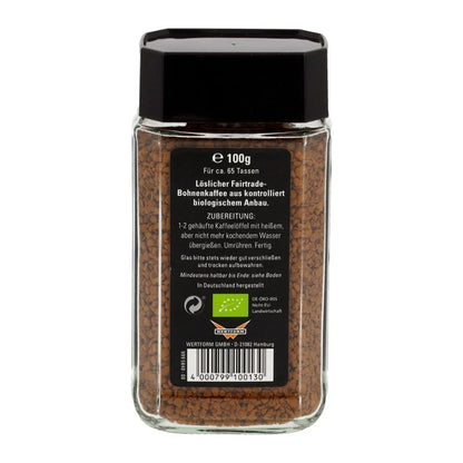 5x 100g Single Origina Kaffee FairTrade - instant Glas 100g | MOUNT HAGEN