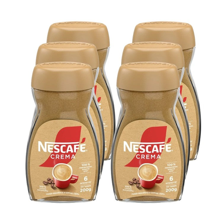 NESCAFÉ Classic Crema Löslicher Kaffee 6 x 200 g Vorratspack
