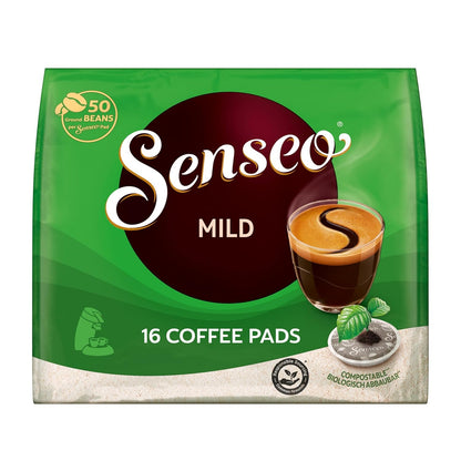 Senseo Pads Probierbox 5 Sorten, Vielfaltspaket, 5 X 16 Getränke, 80 Kaffeepads