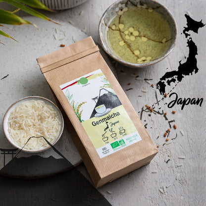ORIGEENS BIO TEE GESCHENKSET „GETRÄNKE AUS ALLER WELT“ - Hibiskustee, Mate, Chai Tee, Genmaicha Grüntee - Tee Set 4X80G