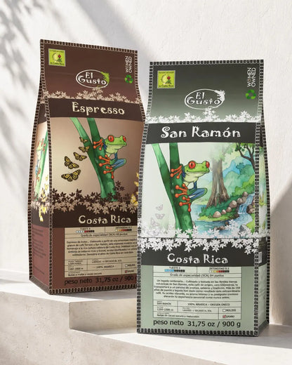 Espresso Beans Bulk 2×900G – Costa Rica San Ramón Blend – 100% Specialty Arabica Whole Bean – Office & Café Coffee – Free DE Shipping