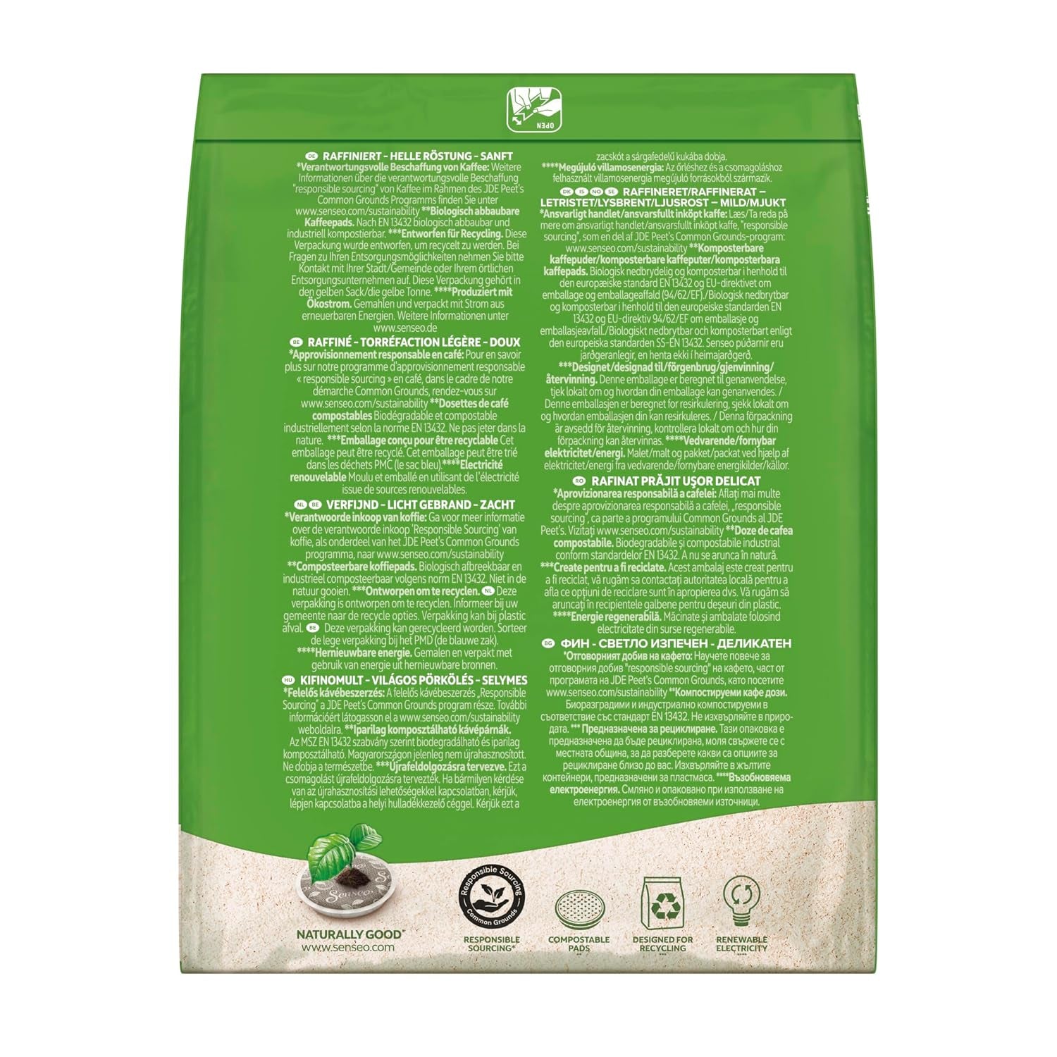 Senseo Pads Mild, Vorratspackung, 5 X 32 Getränke, 160 Kaffeepads, Leichte Röstung