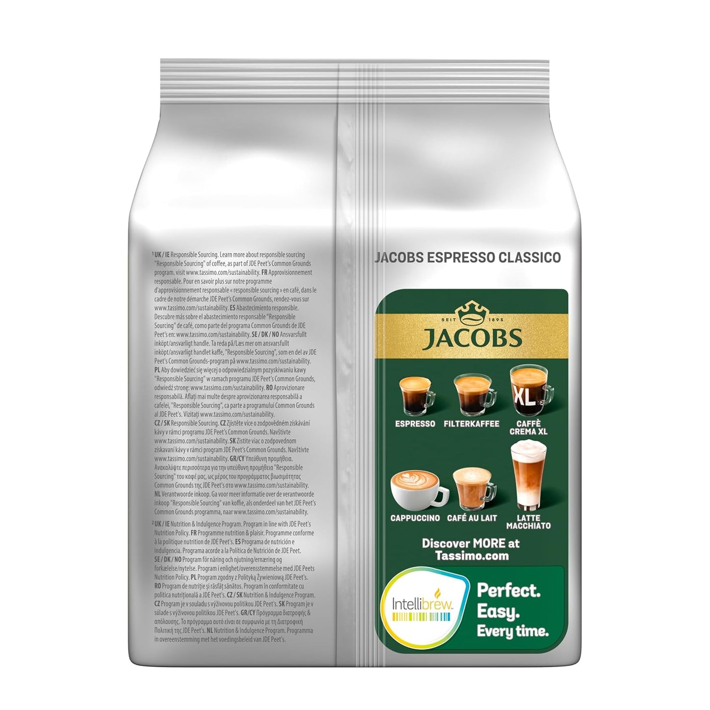 Tassimo Kapseln Jacobs Espresso Classico, 5 X 16 Pads, 80 Kaffeekapseln