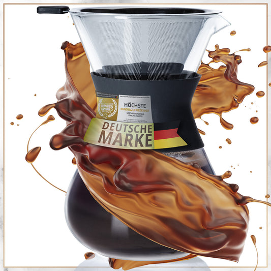Kaffee Glaskaraffe Kaffeezubereit