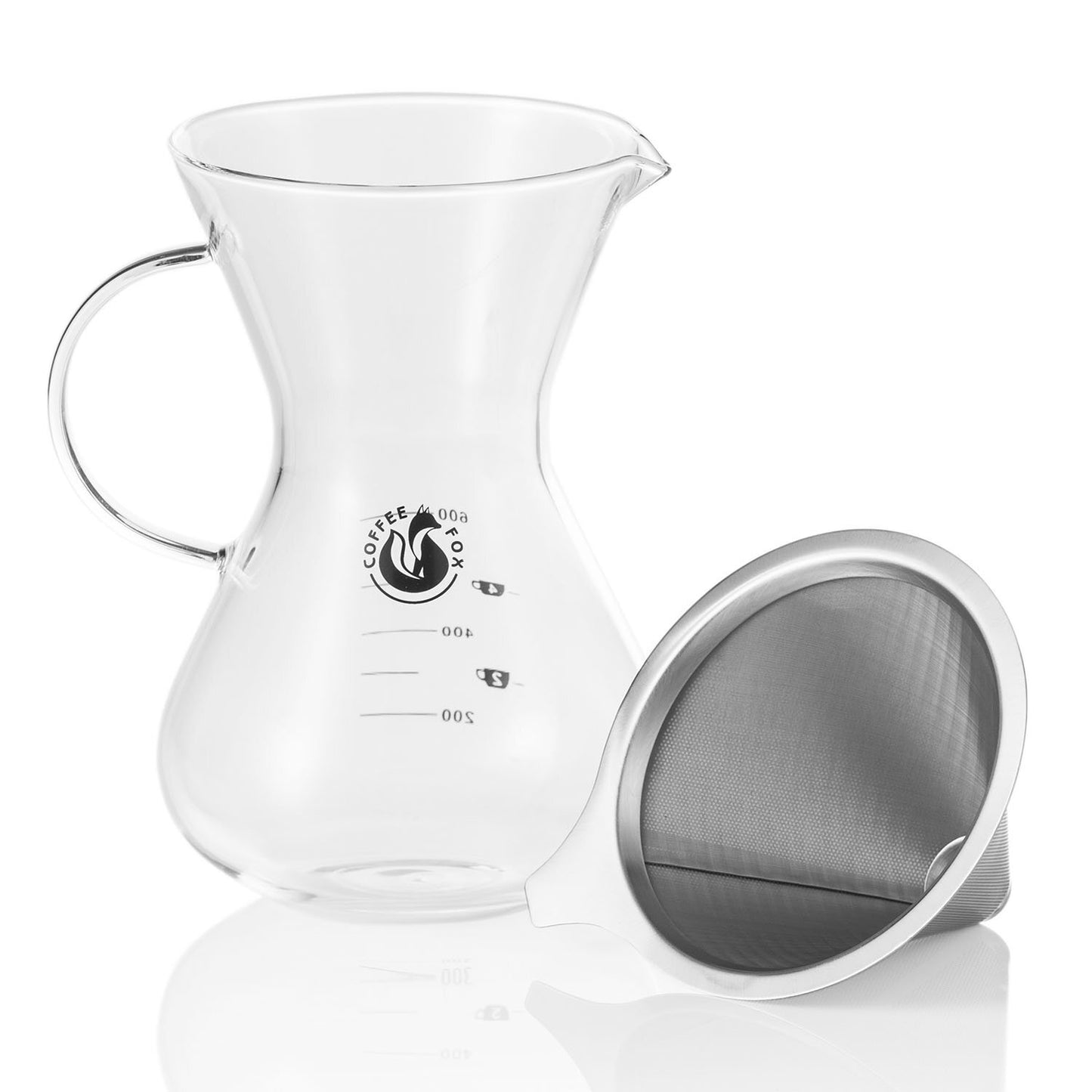 Pour over Kaffeebereiter Mit Dauerfilter - Kaffeezubereit