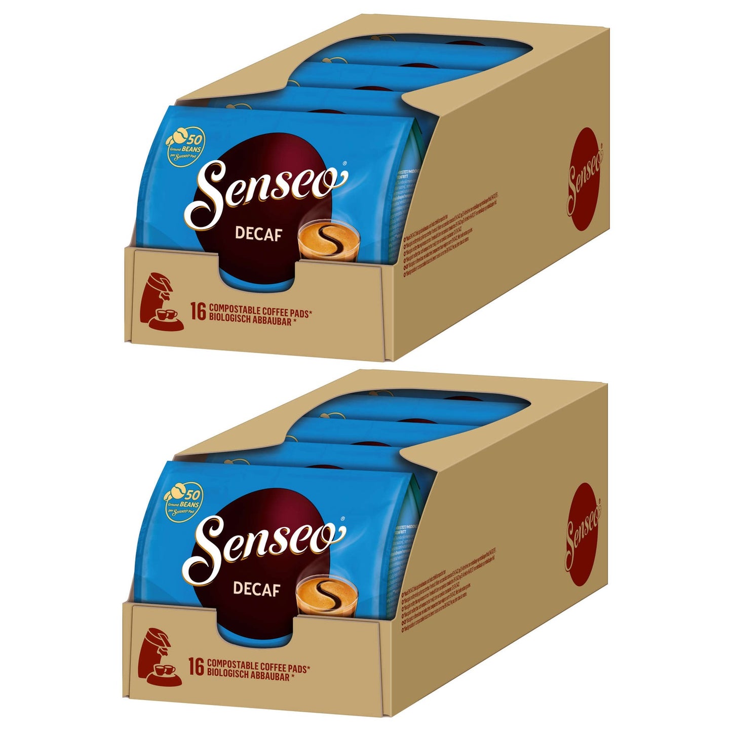 SENSEO Pads Decaf Senseopads Entkoffeiniert 10 X 16 Kaffeepads - 160 Getränke