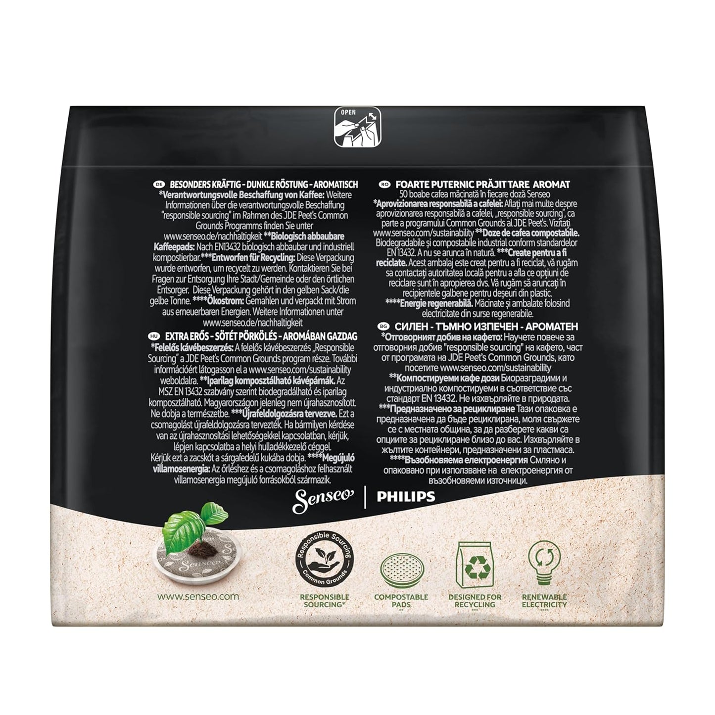 Senseo Pads Typ Espresso, 5 X 16 Getränke, 80 Kaffeepads