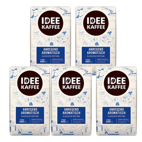 Idee Kaffee Gemahlen 5 X 500G – Aromatischer Kaffee Vorrat 2,5 Kg