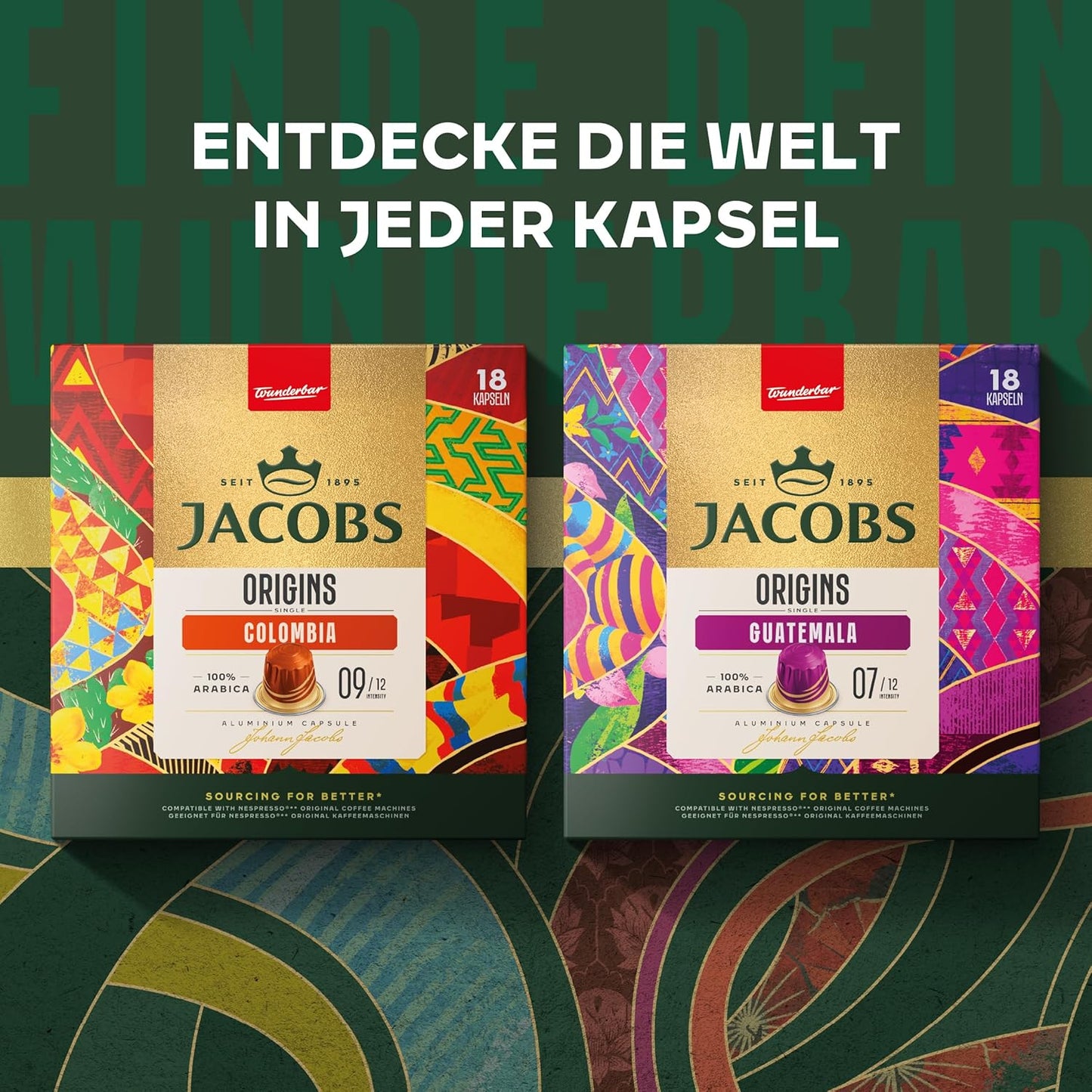 Coffee Fox Espresso Kolumbien 180 Kapseln (10x18) – Intensität 9/10