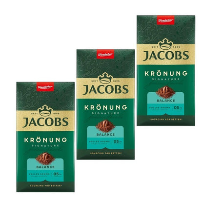 Jacobs Krönung Gemahlen Balanca 3X500G – 100% Arabica Kaffee