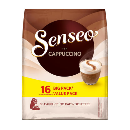 Senseo Pads Cappuccino, Vorratspackung, 5 X 16 Getränke, 80 Kaffeepads