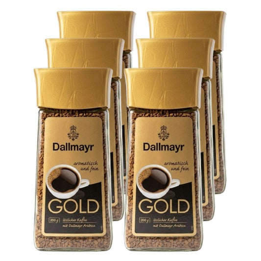 Dallmayr Instant Gold 6x 200g Löslicher Kaffee 100% Arabica
