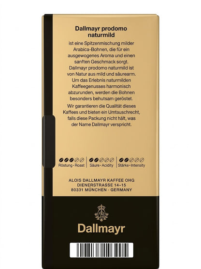 3x 500g Dallmayr Prodomo Naturmild Filterkaffee Gemahlen 100% Arabica