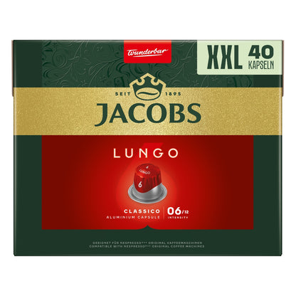 JACOBS Kapseln Xxl-Pack Nespresso®* Kompatible Kaffeekapseln Lungo Espresso