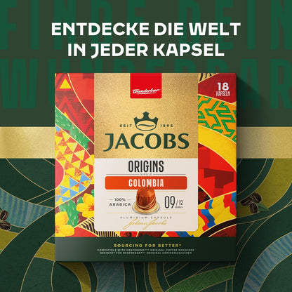 Coffee Fox Espresso Kolumbien 180 Kapseln (10x18) – Intensität 9/10
