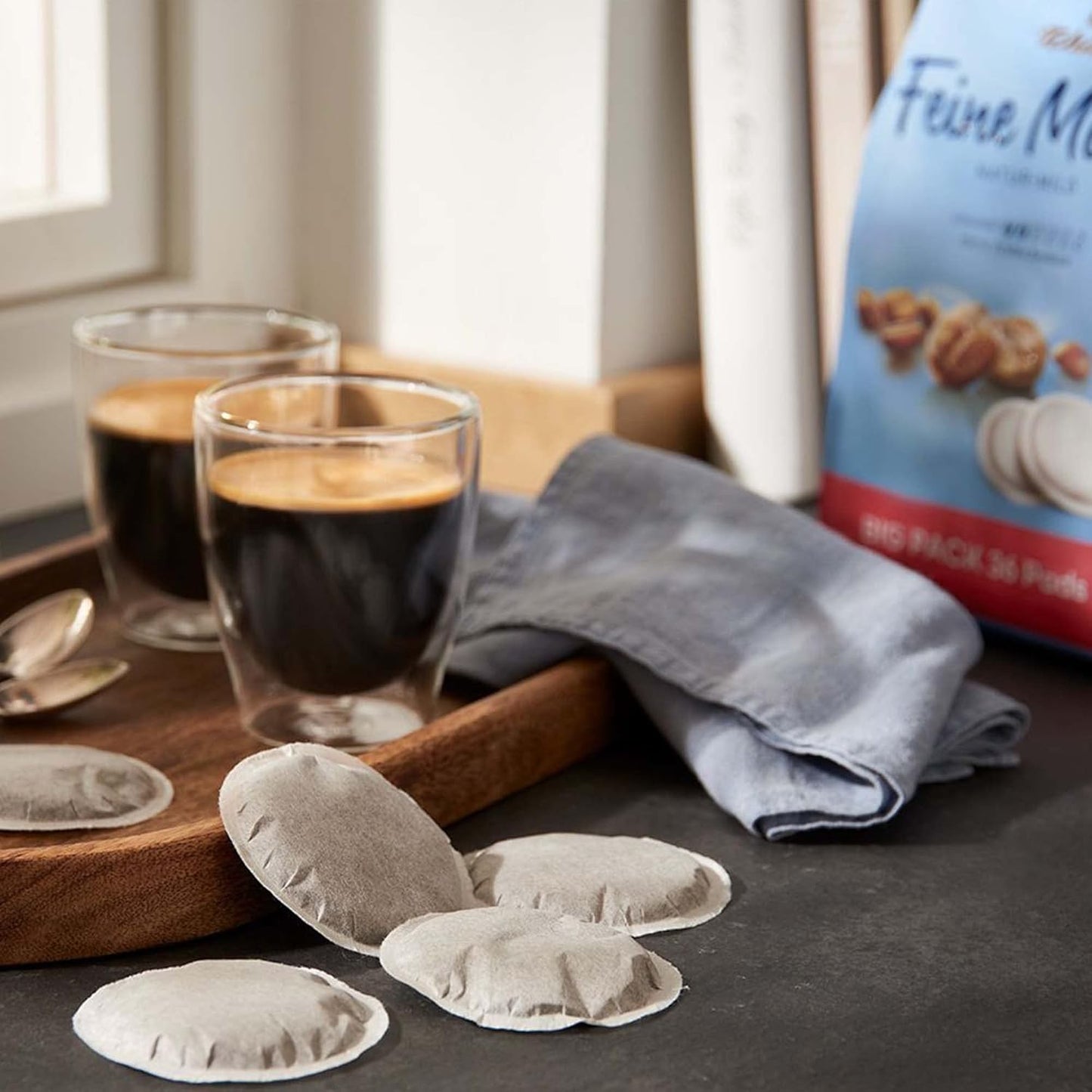 Tchibo Kaffeepads Vorratspack Maxipack, Feine Milde, 200 Stück, 2X 100 Pads
