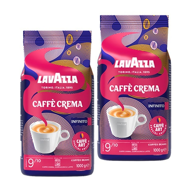 Lavazza Caffe Crema Infinito Special Edition Kaffeebohnen Ganze Bohnen Je 1Kg