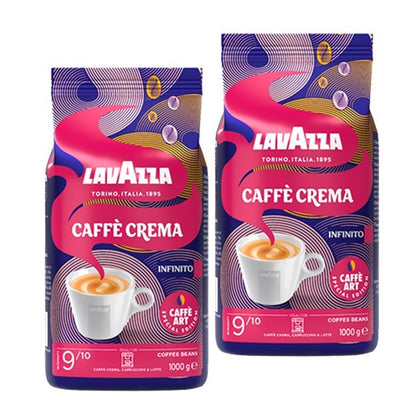 Lavazza Caffe Crema Infinito Special Edition Kaffeebohnen Ganze Bohnen Je 1Kg