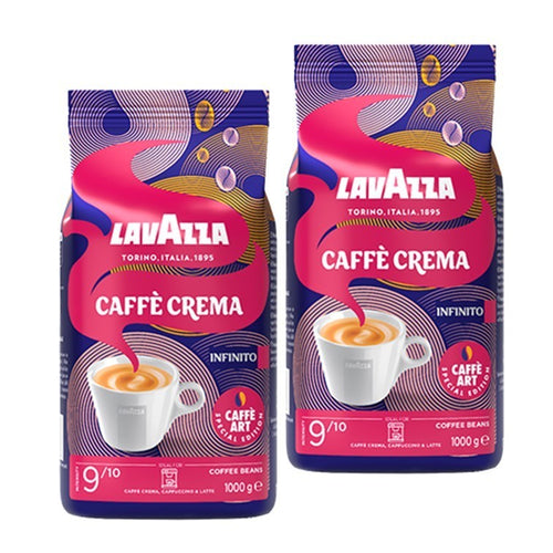 Lavazza Caffe Crema Infinito Special Edition Kaffeebohnen Ganze Bohnen Je 1Kg
