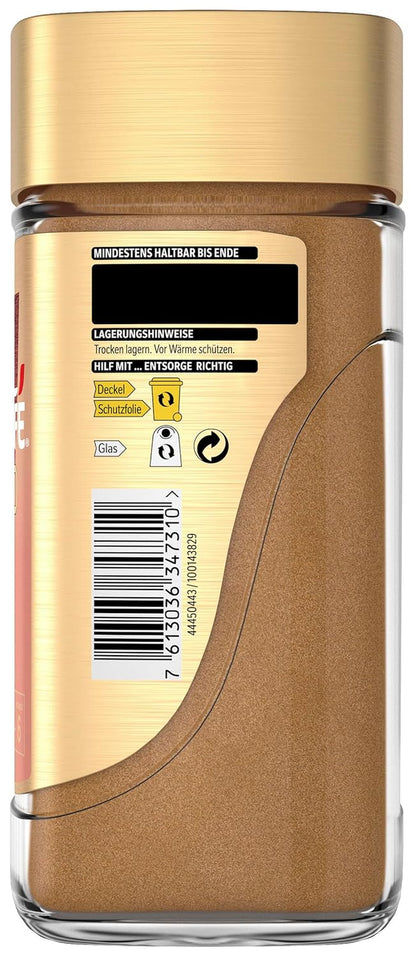 NESCAFÉ GOLD Crema, Löslicher Bohnenkaffee, Instant-Kaffee Aus Erlesenen Kaffeebohnen Mit Samtiger Crema, Koffeinhaltig, 200G