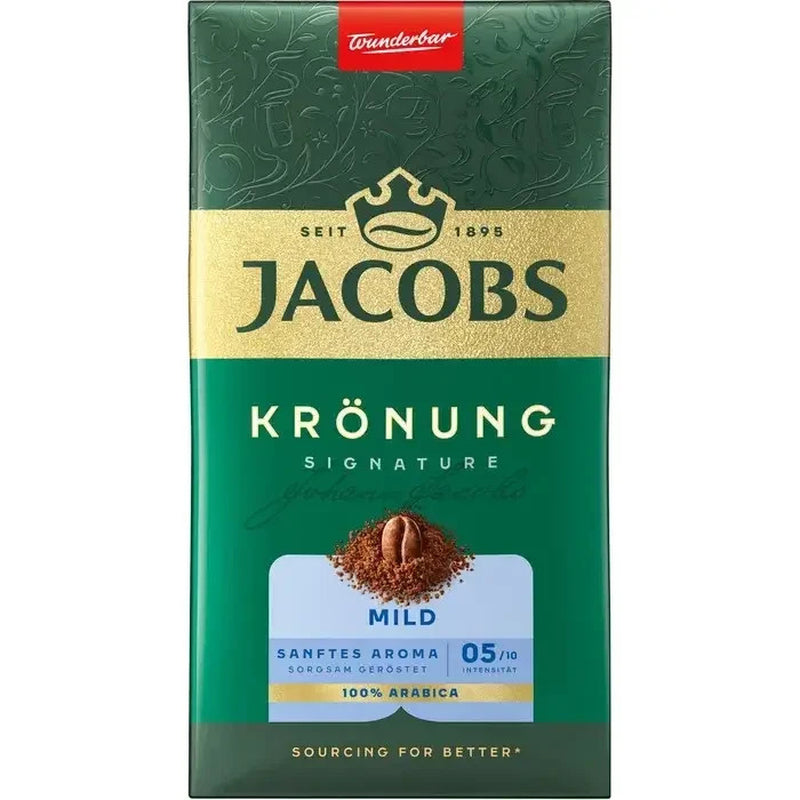 Jacobs Krönung Gemahlen Mild 3 X 500G – 100% Arabica Kaffee