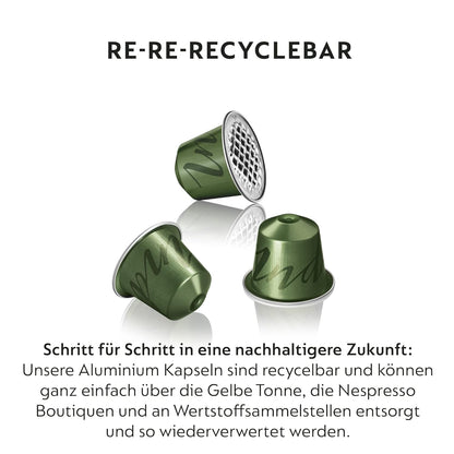 NESPRESSO ORIGINAL Lungo Auswahl 50 Kaffeekapseln | Arabica & Robusta Kaffee | Helle Bis Dunkle Röstung