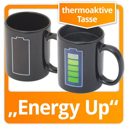 Batterie Tasse Mit Thermoeffekt Thermo Akku Kaffeetasse Wärmeeffekt Farbwechsel!