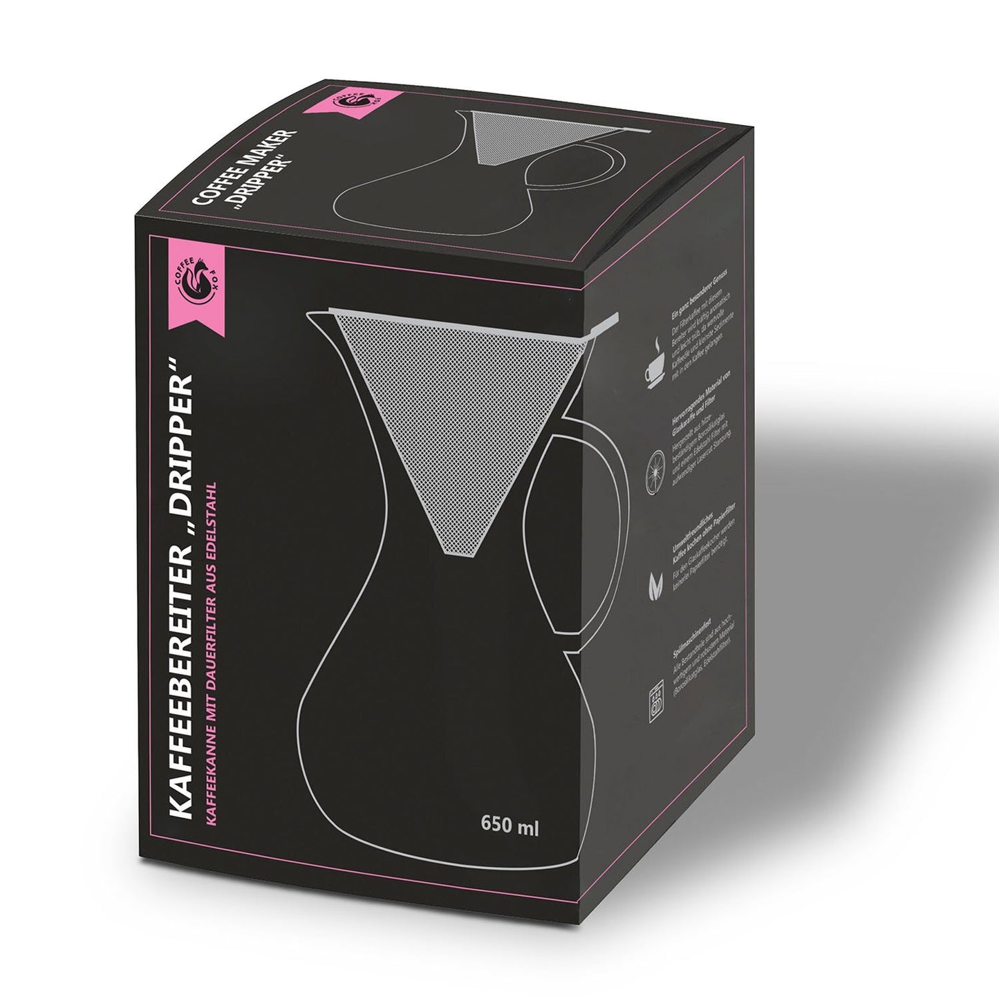 Pour over Kaffeebereiter Mit Dauerfilter - Kaffeezubereit