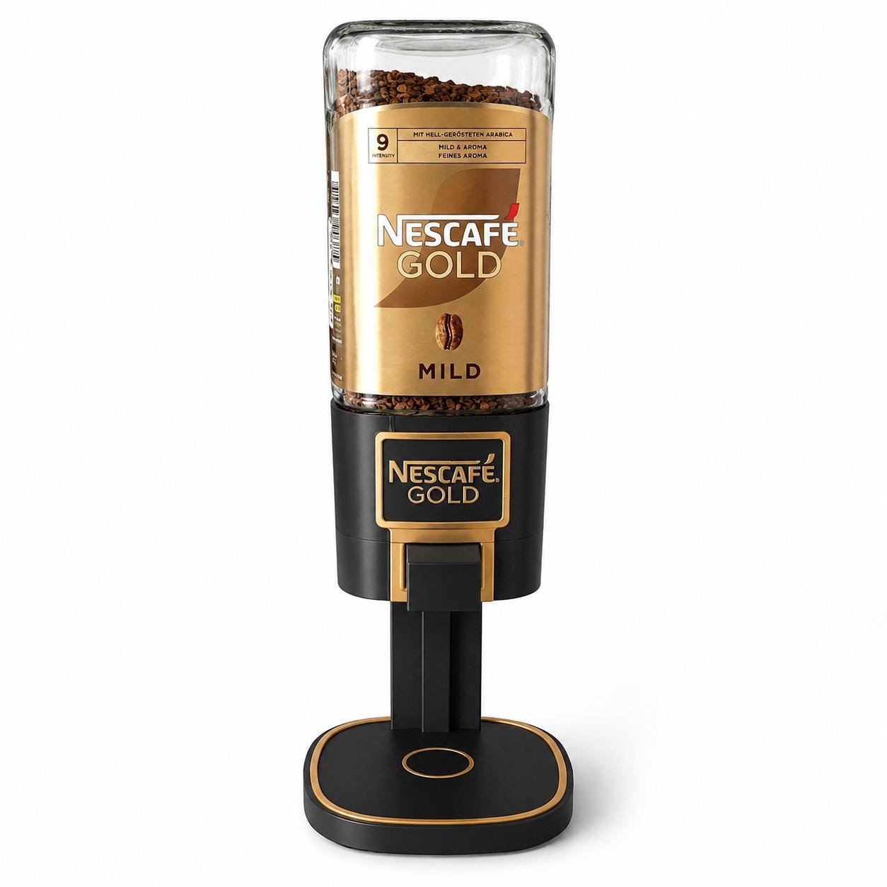 Kaffee Dispenser Compatible with Nescafé Gold 200G Glass, 3D Druck Kaffeedosierer, Küchen Organizer, Kaffee Ecke Deko