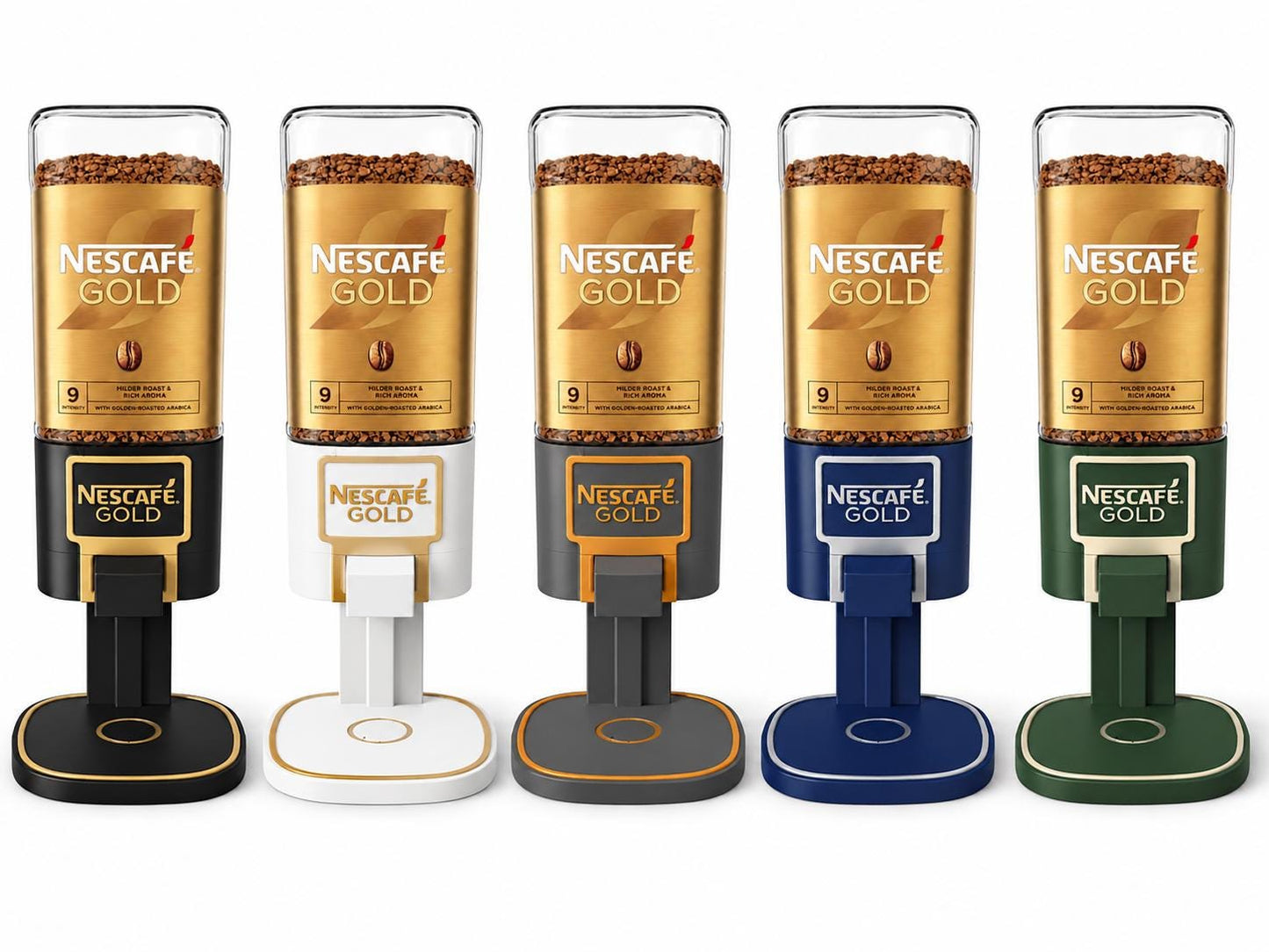 Kaffee Dispenser Compatible with Nescafé Gold 200G Glass, 3D Druck Kaffeedosierer, Küchen Organizer, Kaffee Ecke Deko