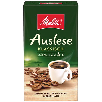 Melitta Auslese Filter-Kaffee 12 X 500G, Gemahlen, Pulver Für Filterkaffe