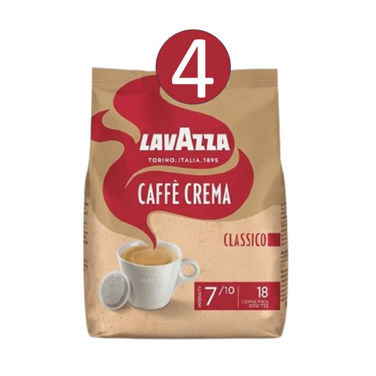 Lavazza Classico Kaffeepads 72 Stück (4 x 18 Pads) 100% Arabica