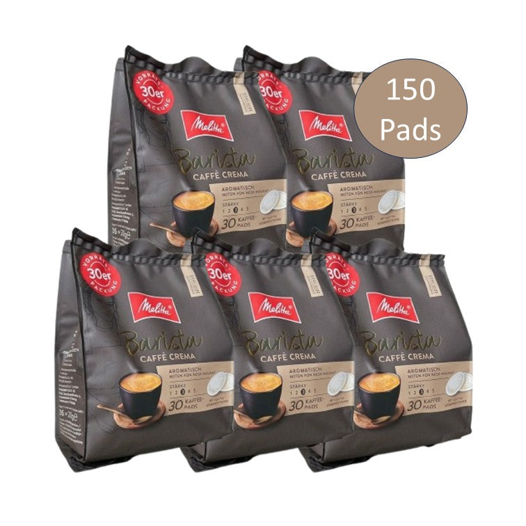 Melitta Barista Caffè Crema Kaffeepads Kaffee Pads Aroma Crema, 5er Pack, 5 x 30 Pads