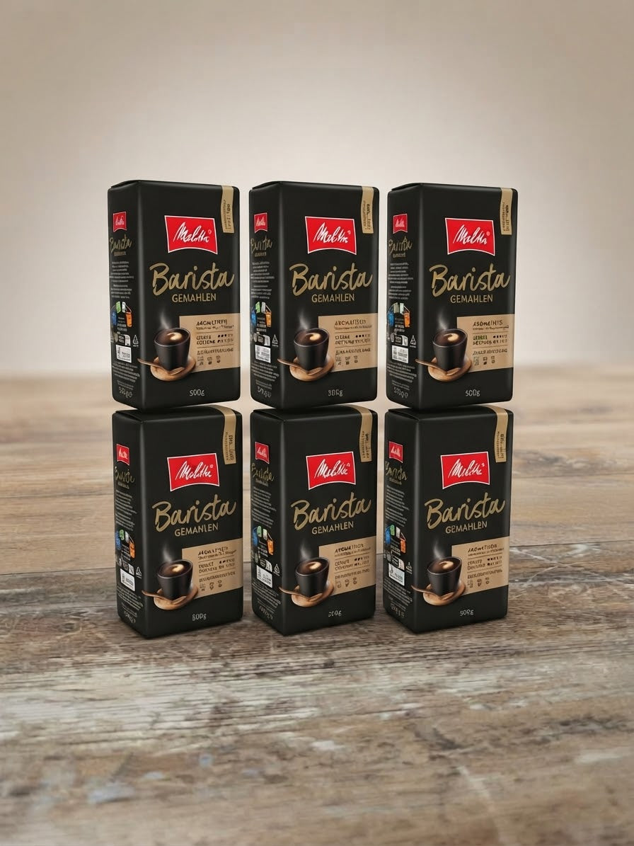 Melitta Barista Röstkaffee Gemahlen 6x 500g Vollmundiger Kaffee Nuss Nougat