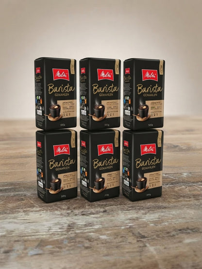 Melitta Barista Röstkaffee Gemahlen 6x 500g Vollmundiger Kaffee Nuss Nougat