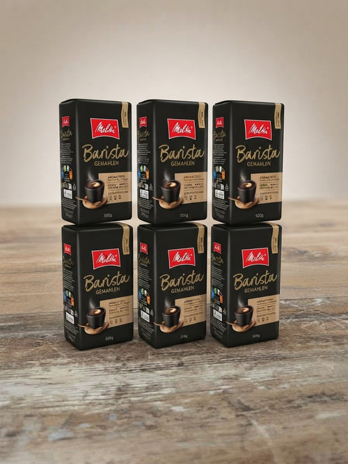 Melitta Barista Röstkaffee Gemahlen 6x 500g Vollmundiger Kaffee Nuss Nougat