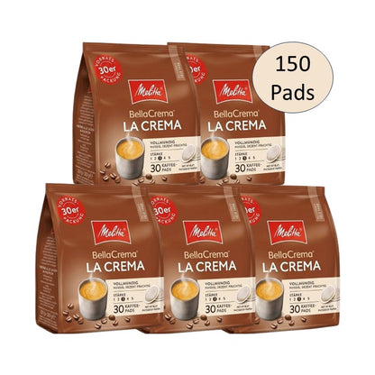 Melitta La Crema Kaffeepads 5 x 30 Stück (150 Pads) Vorteilspack
