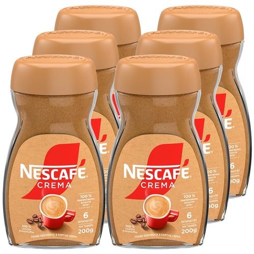 NESCAFÉ Gold Crema Löslicher Bohnenkaffee - 6x 200g