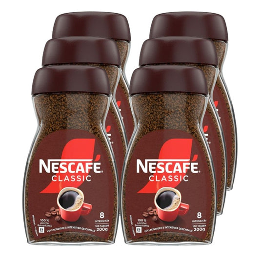 NESCAFÉ Classic Löslicher Bohnenkaffee - 6x 200g