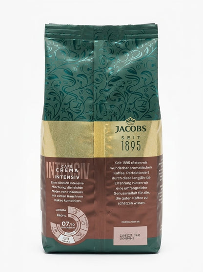 Teilen JACOBS Expertenröstung Crema Intensiv 1000g Ganze Bohnen Kaffee Intensität 7/10