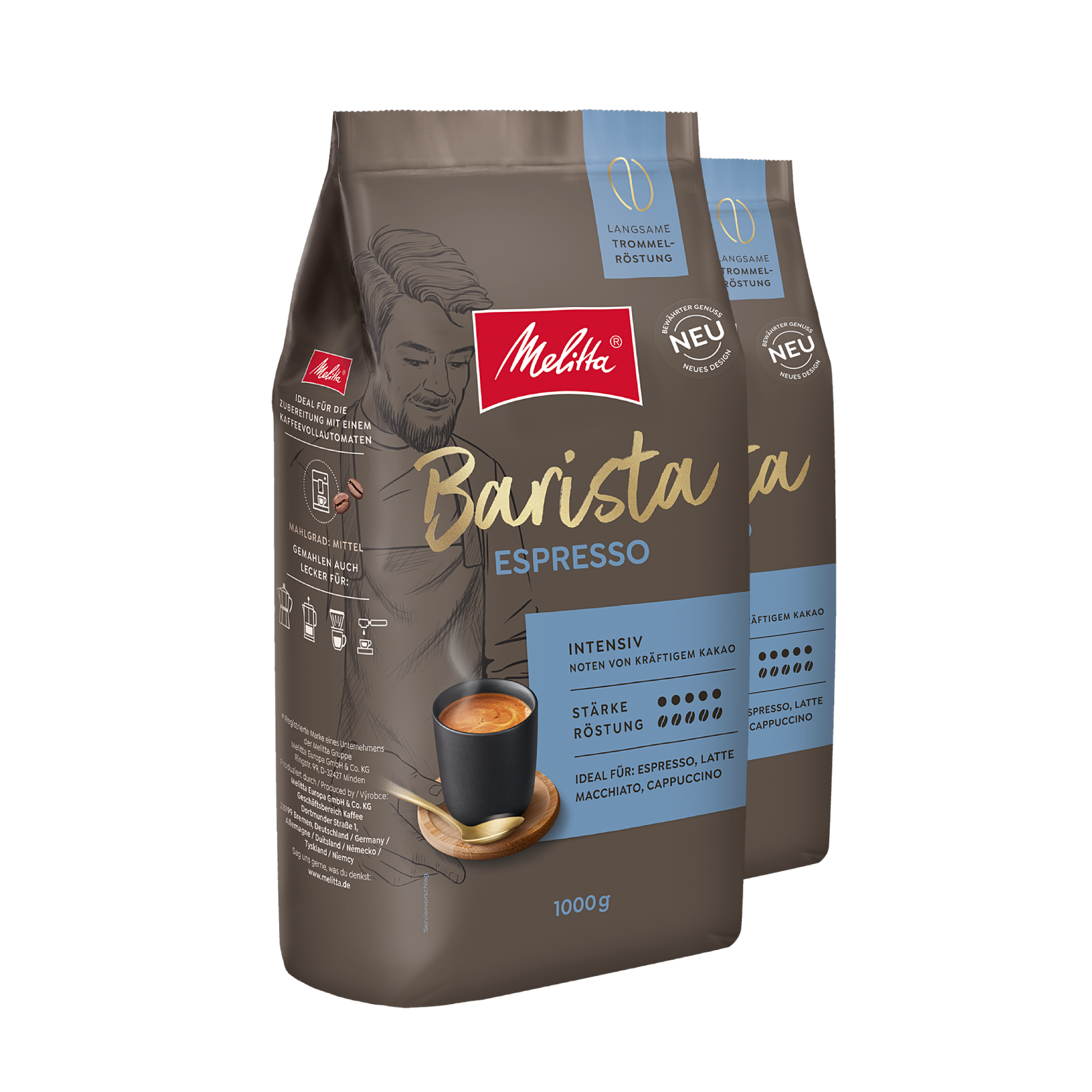 Melitta Barista Classic Espresso, Kaffeebohnen, Für Kaffee-Vollaut