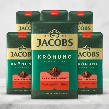 6x 500g JACOBS Filterkaffee Krönung-Entkoffeiniert Mittlere Röstung