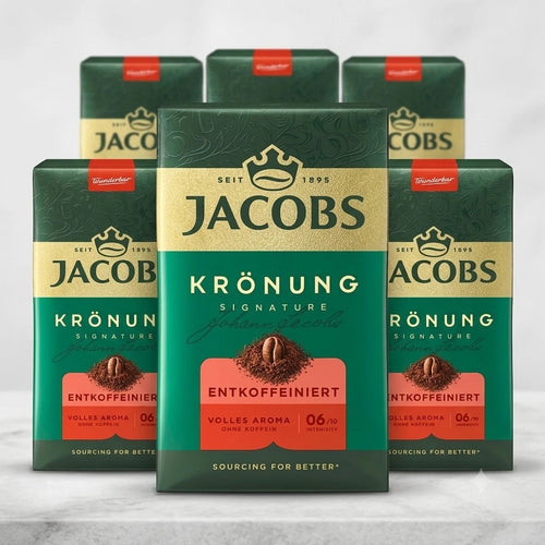 6x 500g JACOBS Filterkaffee Krönung-Entkoffeiniert Mittlere Röstung