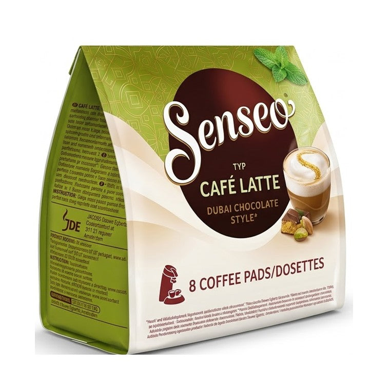Senseo Cafe Latte 5 x 8 Pads - Dubai Chocolat Style 40 Pads Getränke 460 g