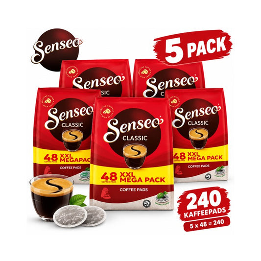 5x Senseo Classic XXL – 240 Kaffeepads insgesamt