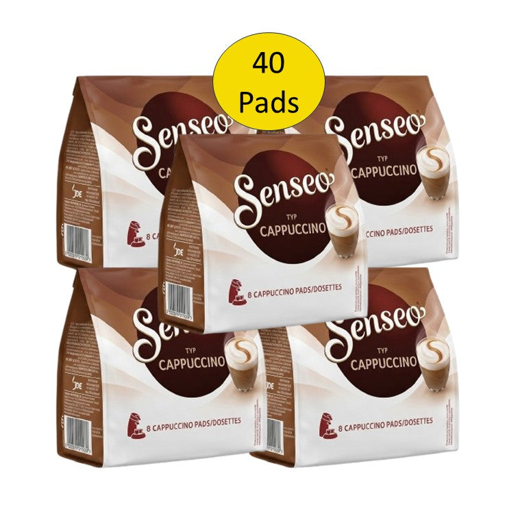 SENSEO Typ Cappuccino 5 x 8 Pads weich cremig 40 Pads Getränke 460 g