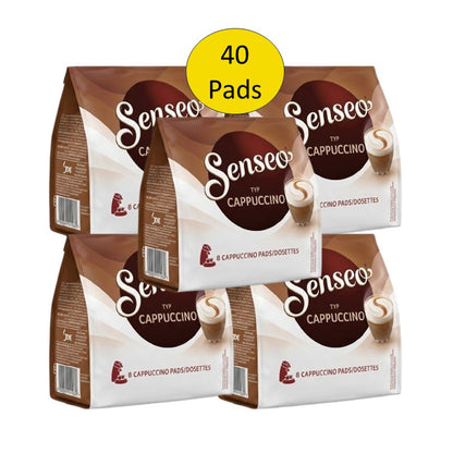 SENSEO Typ Cappuccino 5 x 8 Pads weich cremig 40 Pads Getränke 460 g