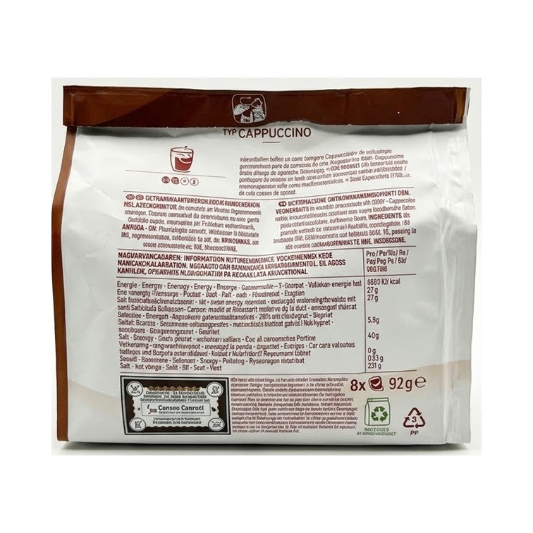 SENSEO Typ Cappuccino 5 x 8 Pads weich cremig 40 Pads Getränke 460 g